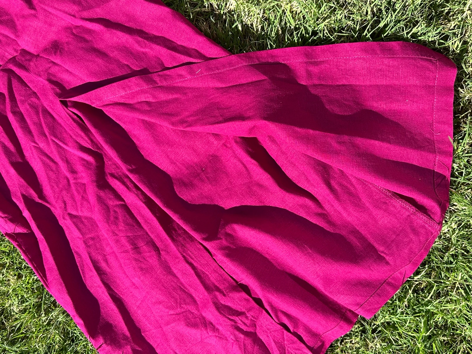Vestido midi alças com linho – photo 4